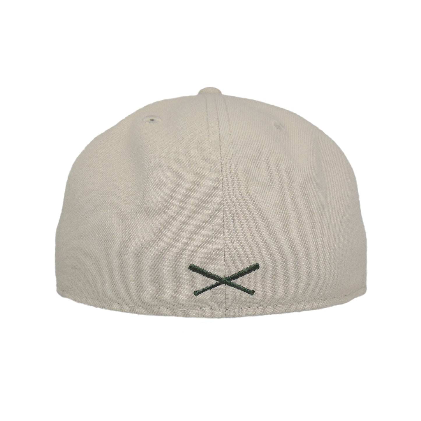 JustFitteds Crossed Bats Logo New Era 59FIFTY Cap Stone Seaweed