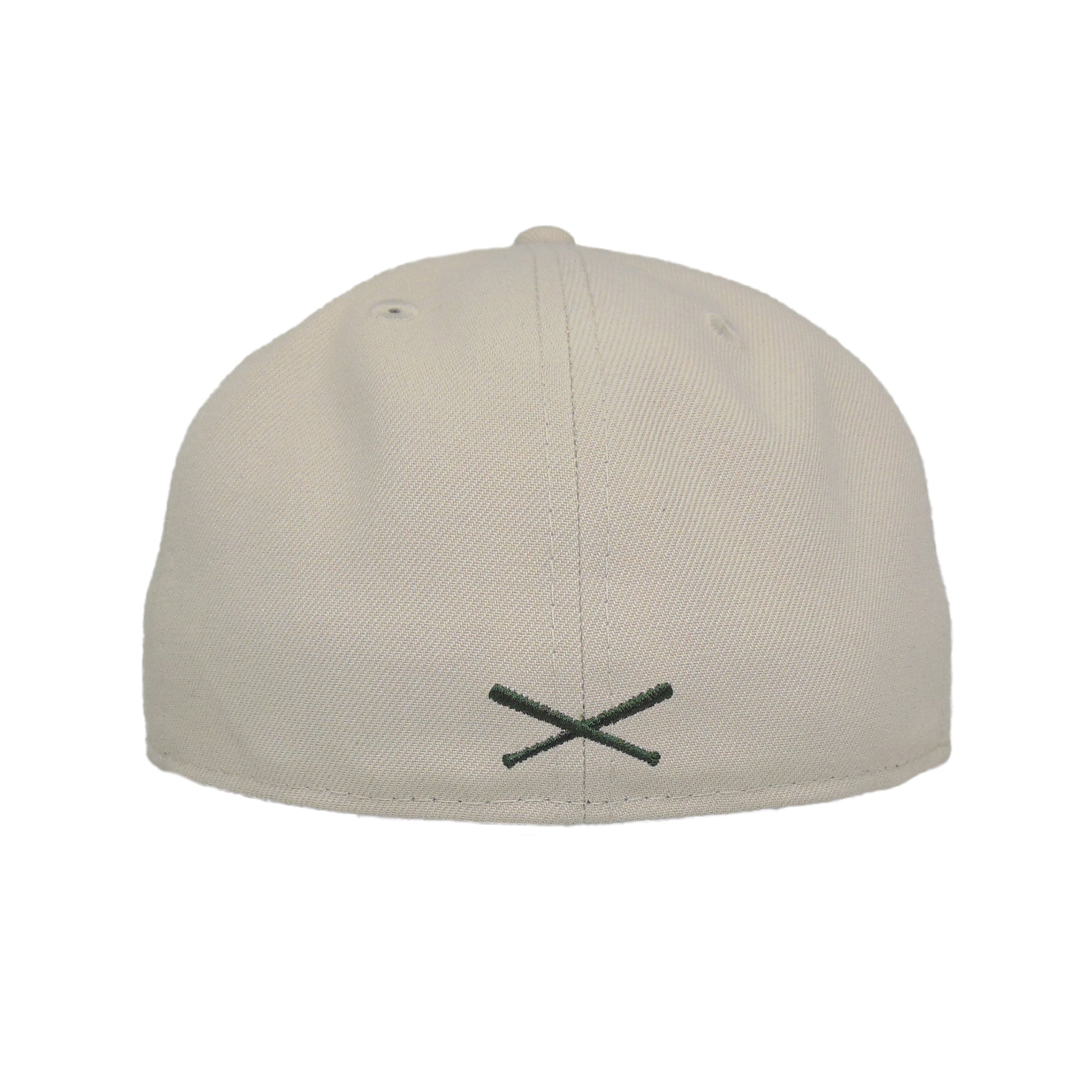 JustFitteds Crossed Bats Logo New Era 59FIFTY Cap Stone Seaweed