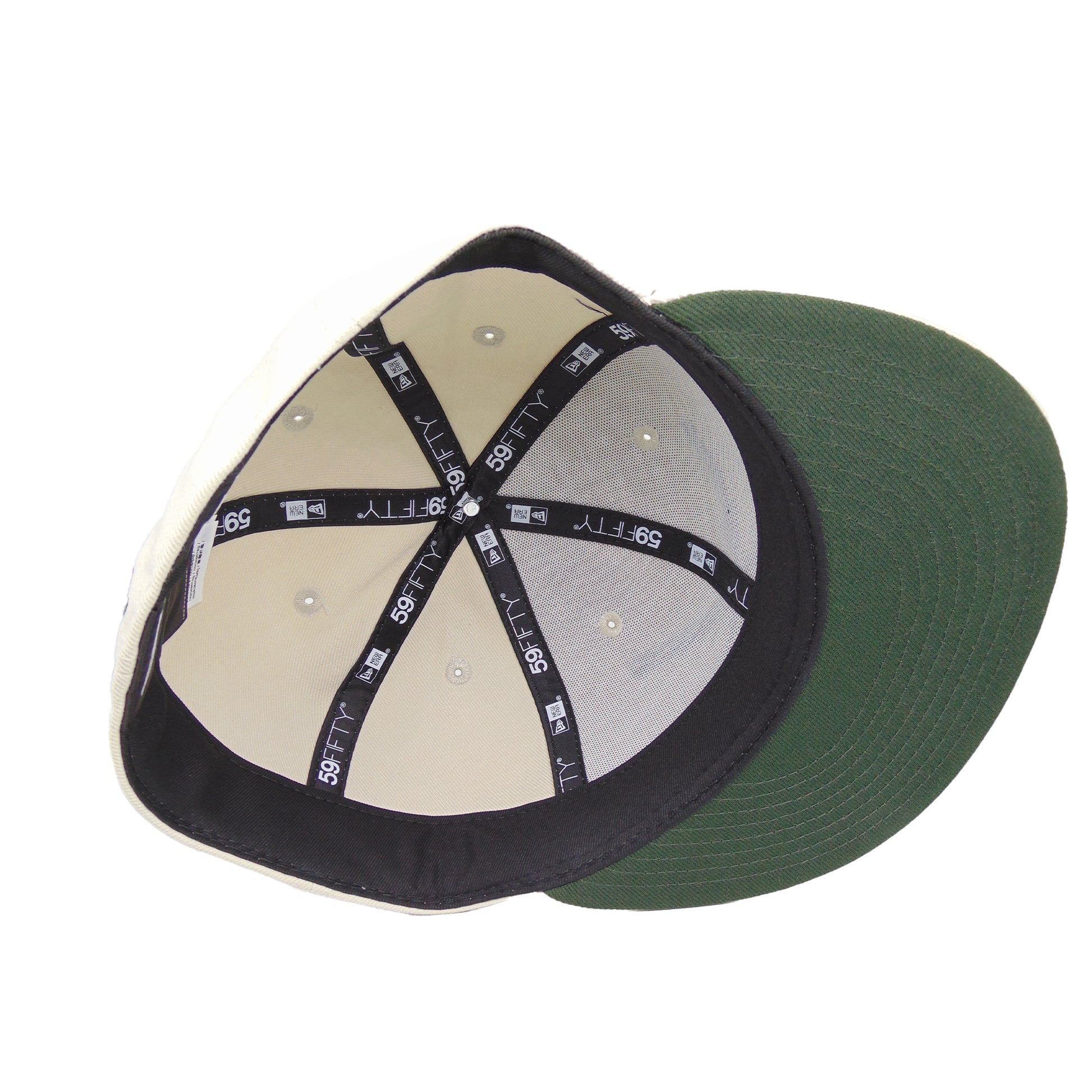 JustFitteds Crossed Bats Logo New Era 59FIFTY Cap Stone Seaweed