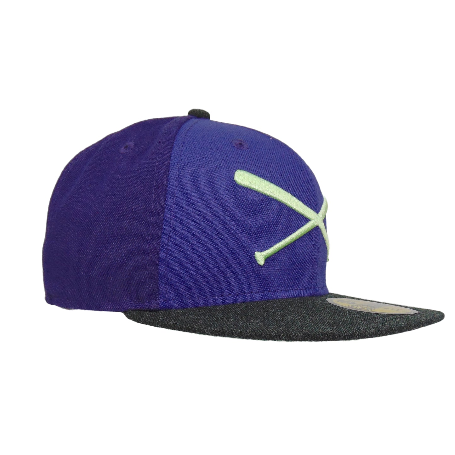 JustFitteds Crossed Bats 59FIFTY New Era Cap Purple