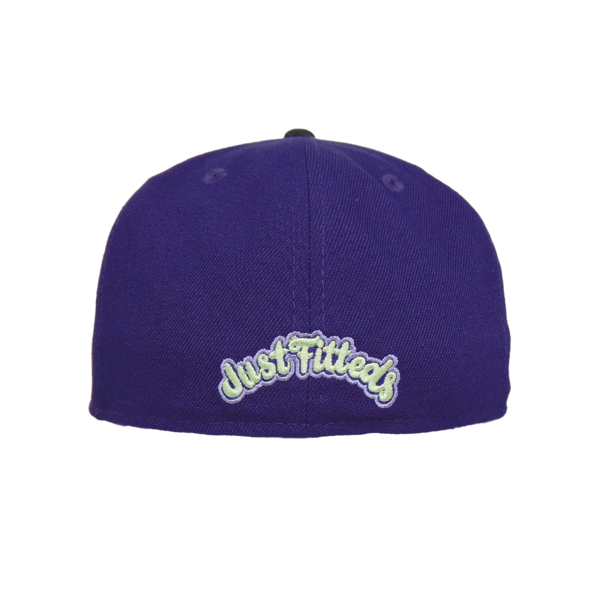 JustFitteds Crossed Bats 59FIFTY New Era Cap Purple