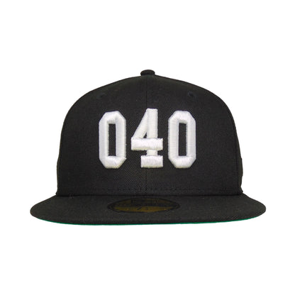 JustFitteds 040 59FIFTY New Era Cap Black black Front View