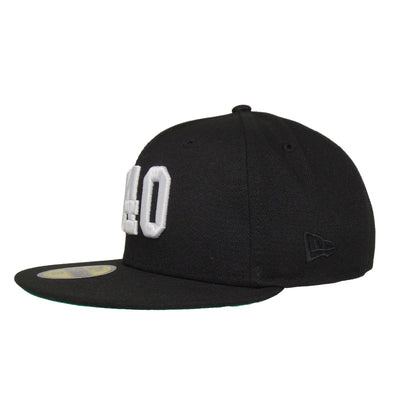 JustFitteds 040 59FIFTY New Era Cap Black black Back View