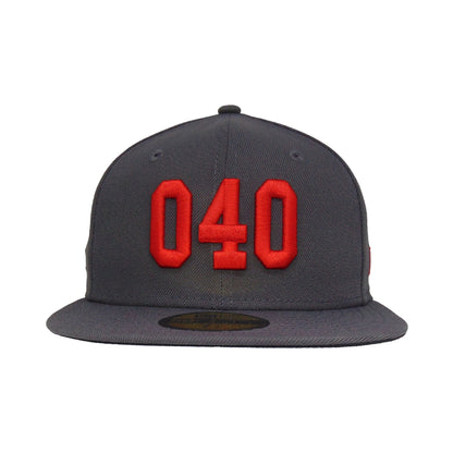 JustFitteds 040 New Era 59FIFTY Cap graphit dark grey Front View