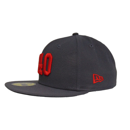 JustFitteds 040 New Era 59FIFTY Cap graphit dark grey Back View