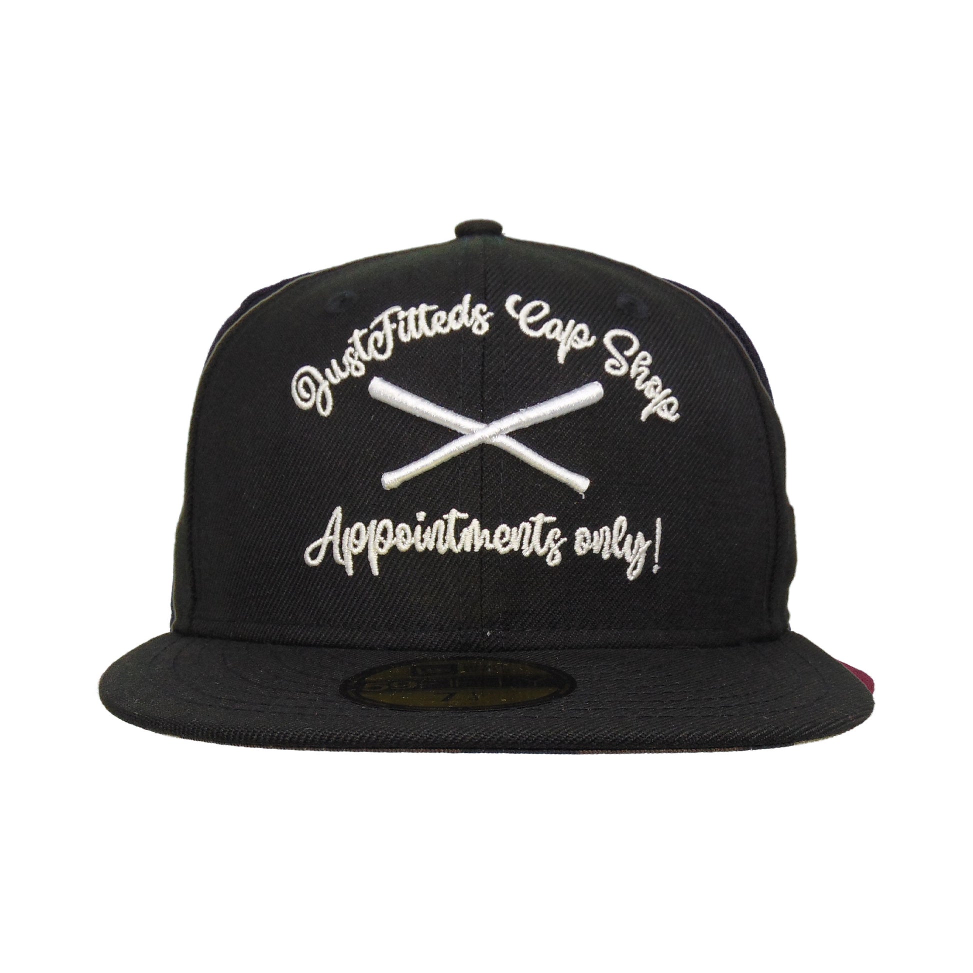 JustFitteds Appointments only New Era 59FIFTY BLK black Front View