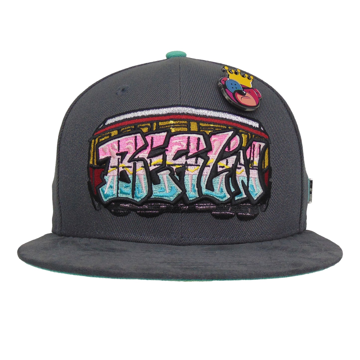 JustFitteds Berlin Bear 59FIFTY New Era Cap Bomb City Train Grey
