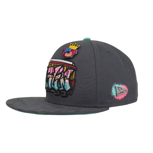 JustFitteds Berlin Bear 59FIFTY New Era Cap Bomb City Train Grey