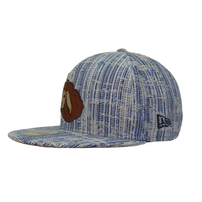 JustFitteds Black Sheep 59FIFTY New Era Cap Distressed Denim light blue Side View