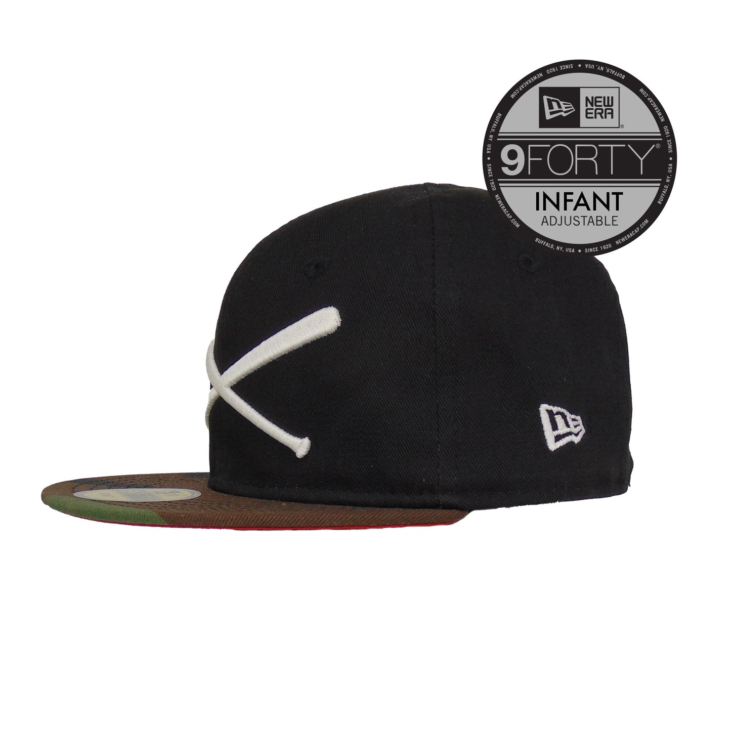 My first JustFitteds Crossed Bats Logo 59FIFTY New Era Cap "infant" Black