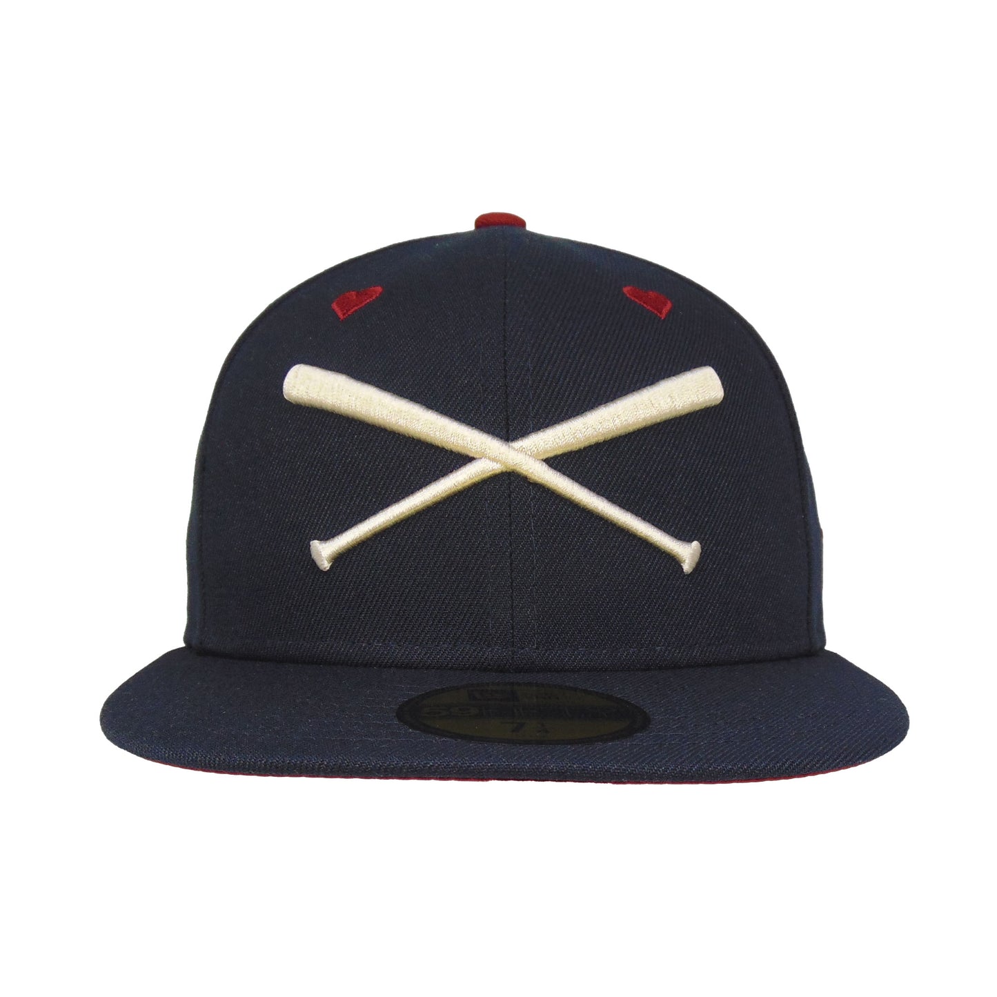 JustFitteds Crossed Bats 59FIFTY New Era Cap Valentines Day