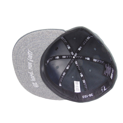 JustFitteds x Halley Stevensons Crossed Bats Logo New Era 59FIFTY Cap Dark Charcoal