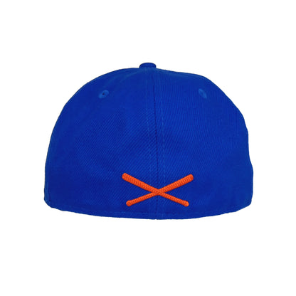 JustFitteds x Halley Stevensons Crossed Bats Logo New Era 59FIFTY Cap Royal blue Back View