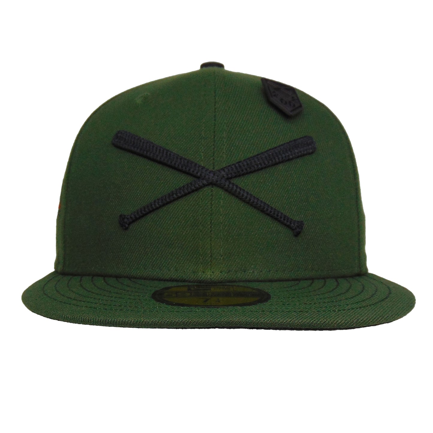 JustFitteds Crossed Bats Logo New Era 59FIFTY Cap Seaweed