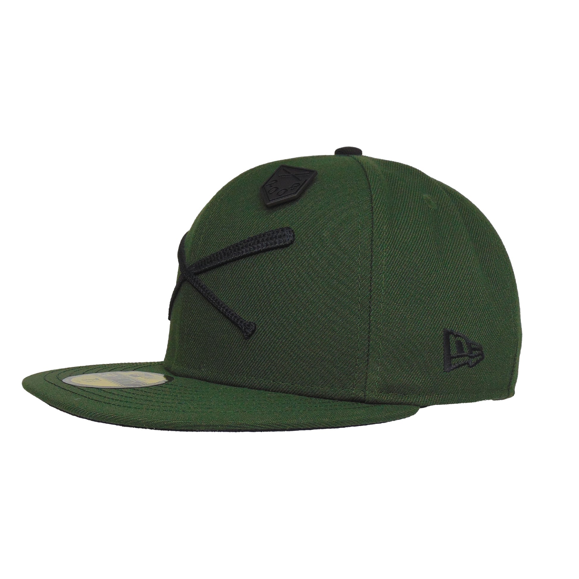 JustFitteds Crossed Bats Logo New Era 59FIFTY Cap Seaweed