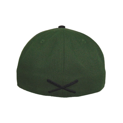 JustFitteds Crossed Bats Logo New Era 59FIFTY Cap Seaweed