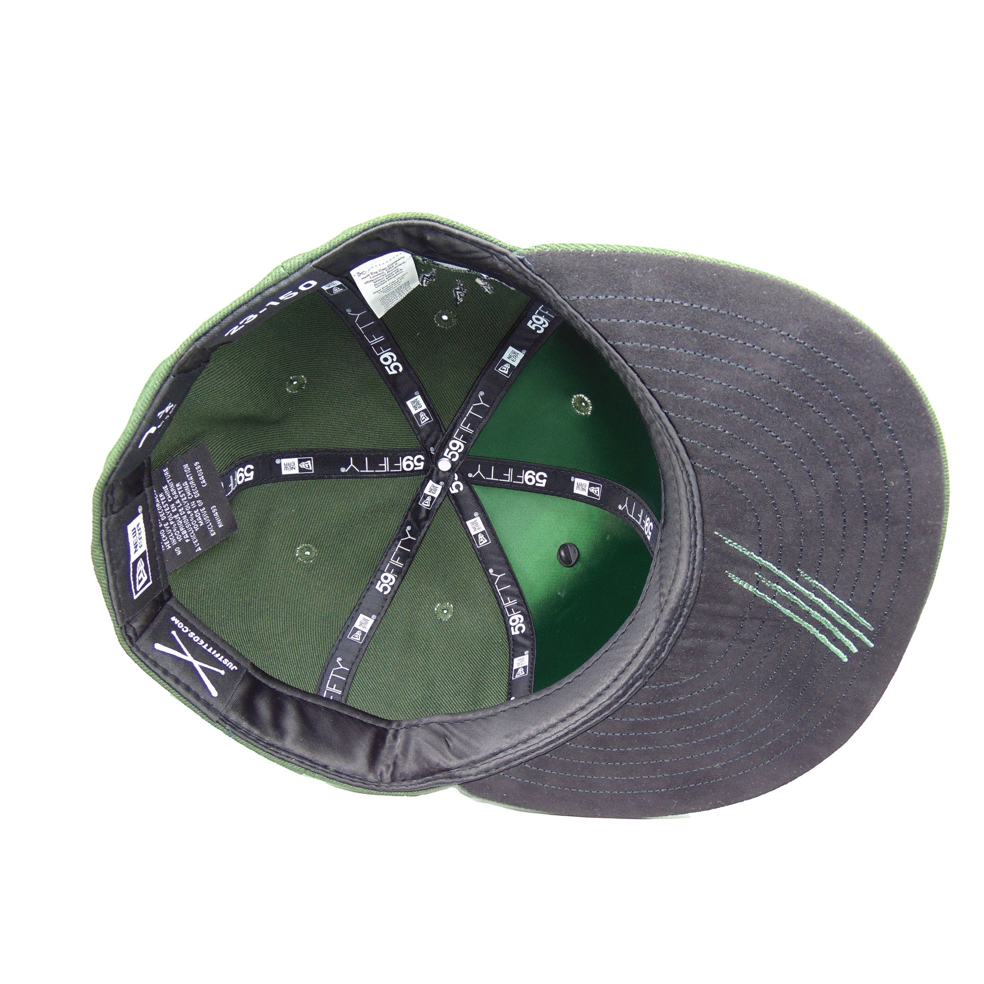 JustFitteds Crossed Bats Logo New Era 59FIFTY Cap Seaweed