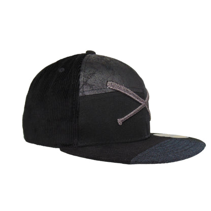 JustFitteds Crossed Bats Logo New Era 59FIFTY Patchwork Black