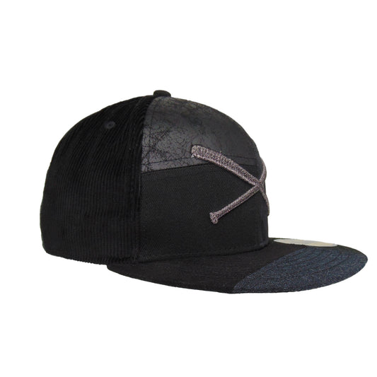 JustFitteds Crossed Bats Logo New Era 59FIFTY Patchwork Black