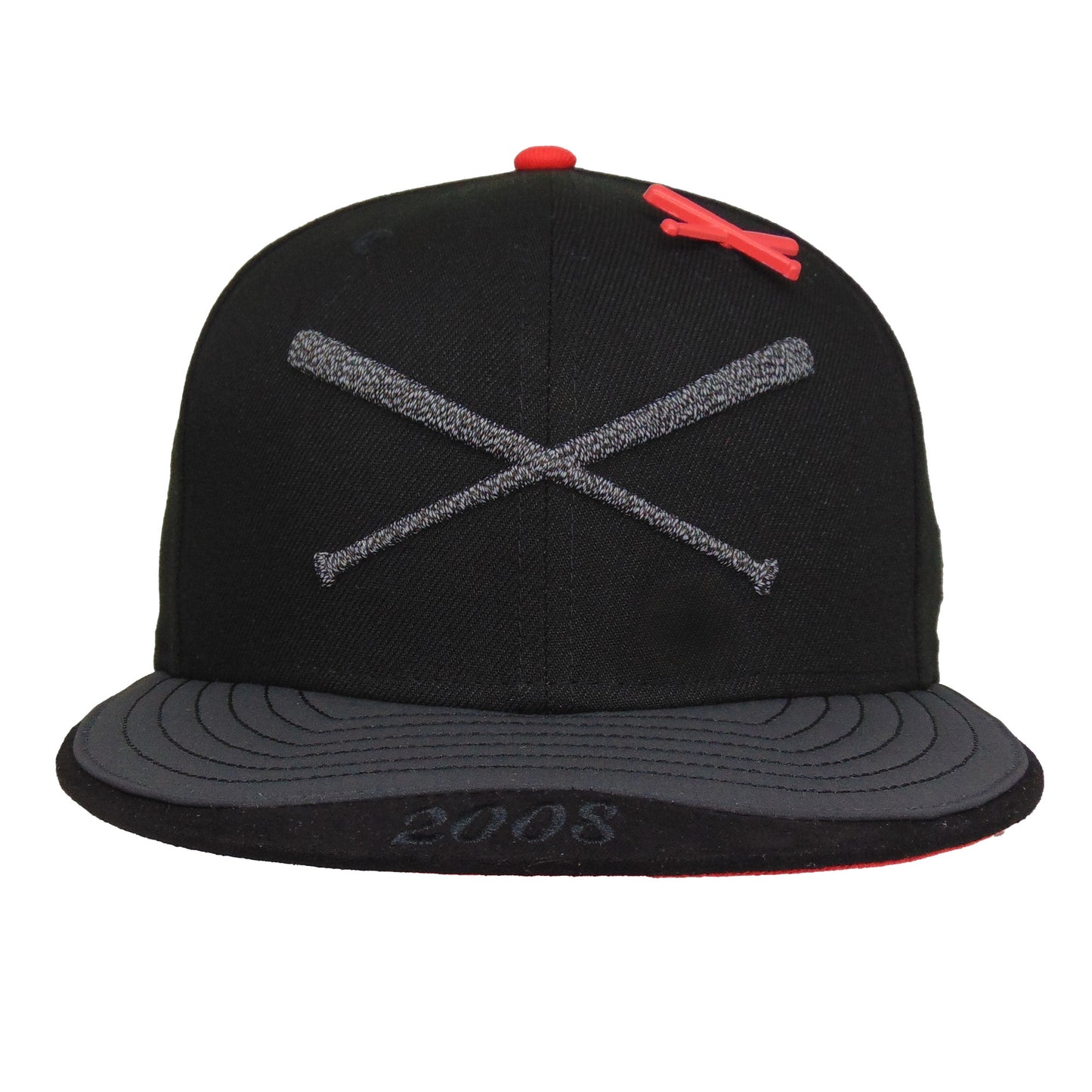 JustFitteds Crossed Bats Logo New Era 59FIFTY Cap Look Mom!