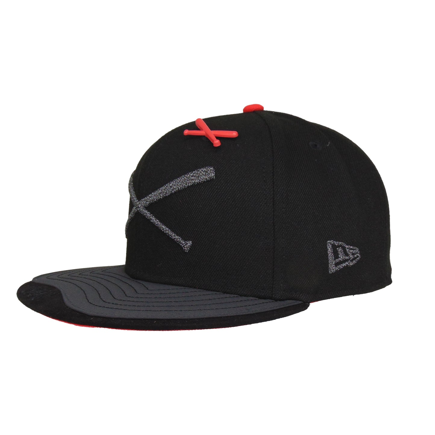 JustFitteds Crossed Bats Logo New Era 59FIFTY Cap Look Mom!