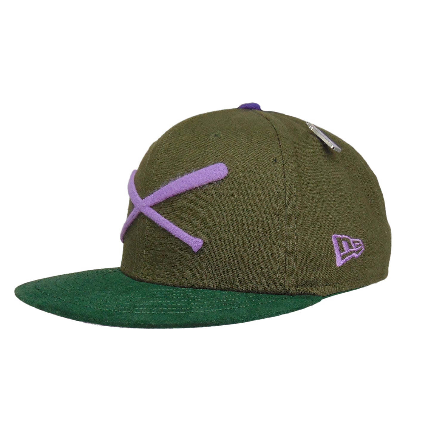 JustFitteds Crossed Bats Logo New Era 59FIFTY Cap Smoking Trees