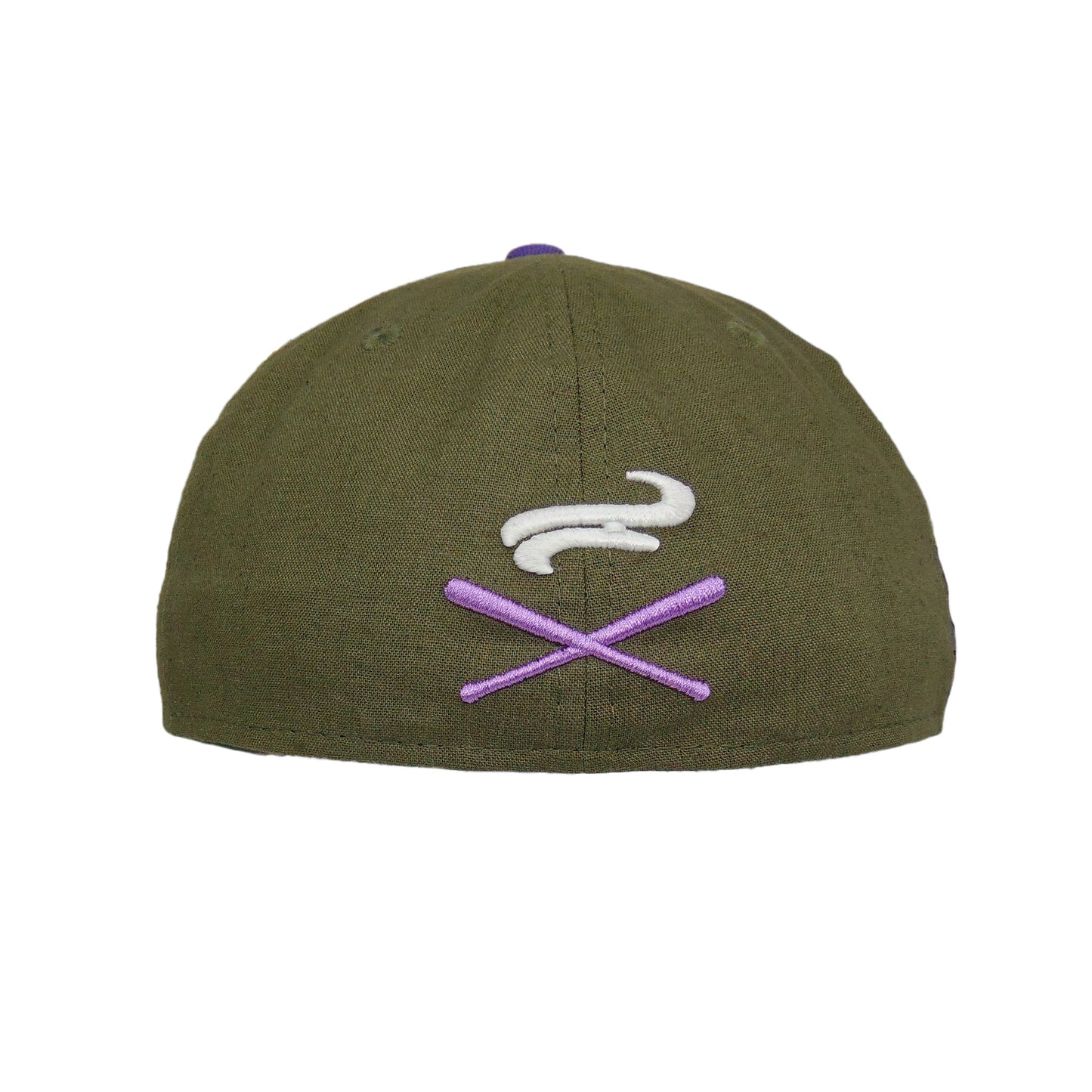 JustFitteds Crossed Bats Logo New Era 59FIFTY Cap Smoking Trees