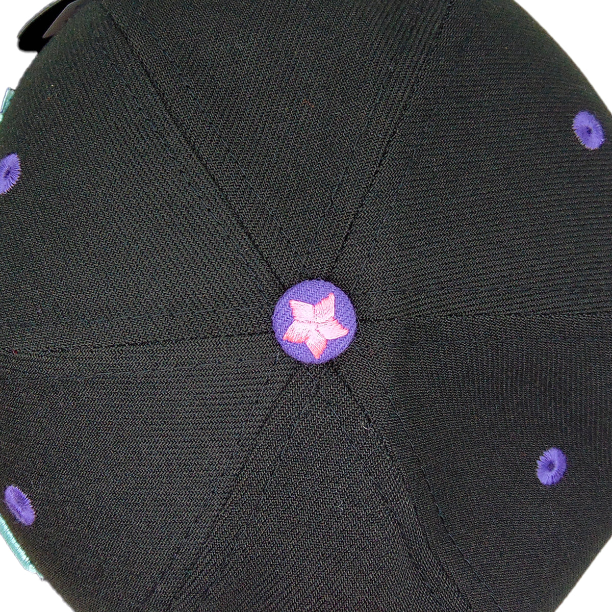 Caps MX x JustFitteds Crossed Bats Logo New Era 59FIFTY Cap Black Pinata