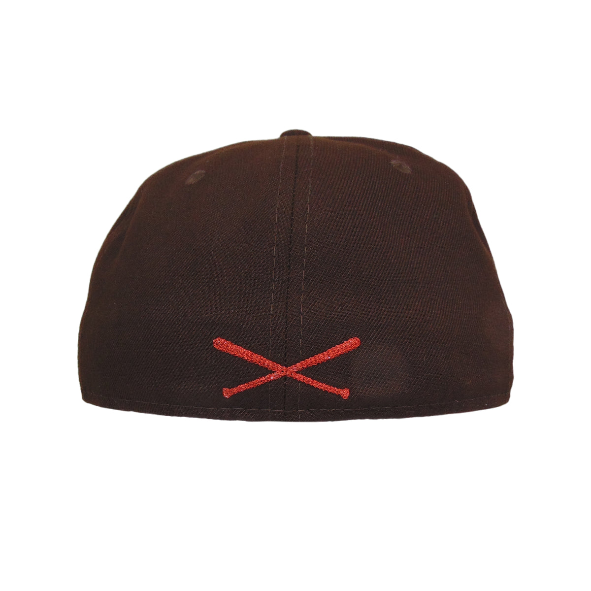 JustFitteds Crossed Bats Logo New Era 59FIFTY Ghost Army Burnt Wood