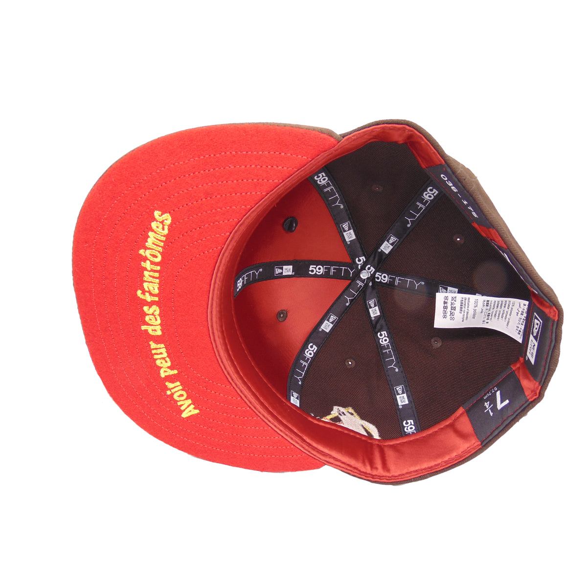 JustFitteds Crossed Bats Logo New Era 59FIFTY Ghost Army Burnt Wood