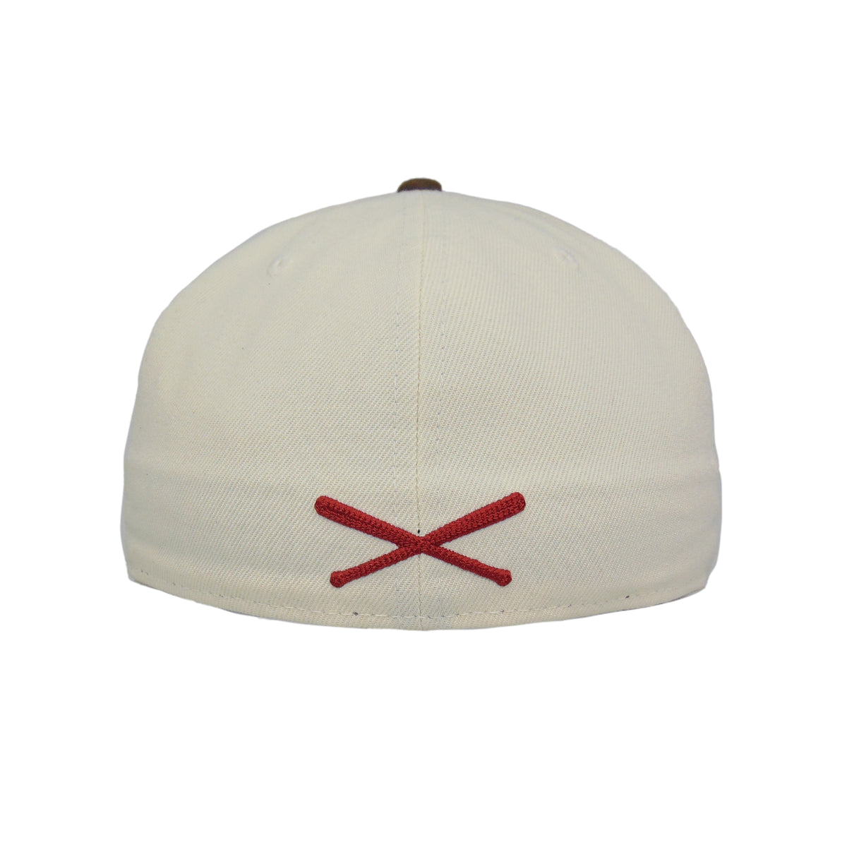 JustFitteds Crossed Bats Logo New Era 59FIFTY Cap Chrome Copper