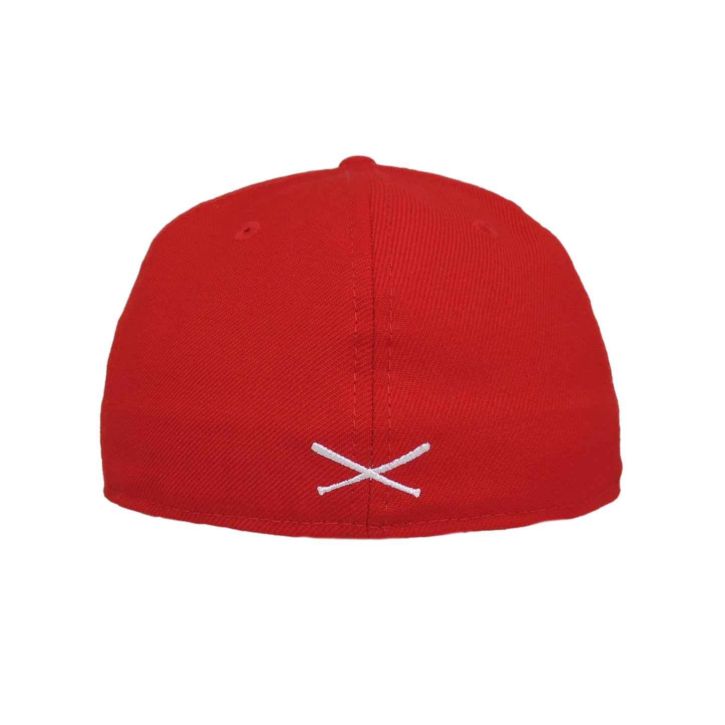 JustFitteds Crossed Bats Logo New Era 59FIFTY Cap Red White