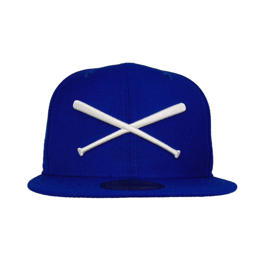 JustFitteds Crossed Bats Logo New Era 59FIFTY Cap Royal