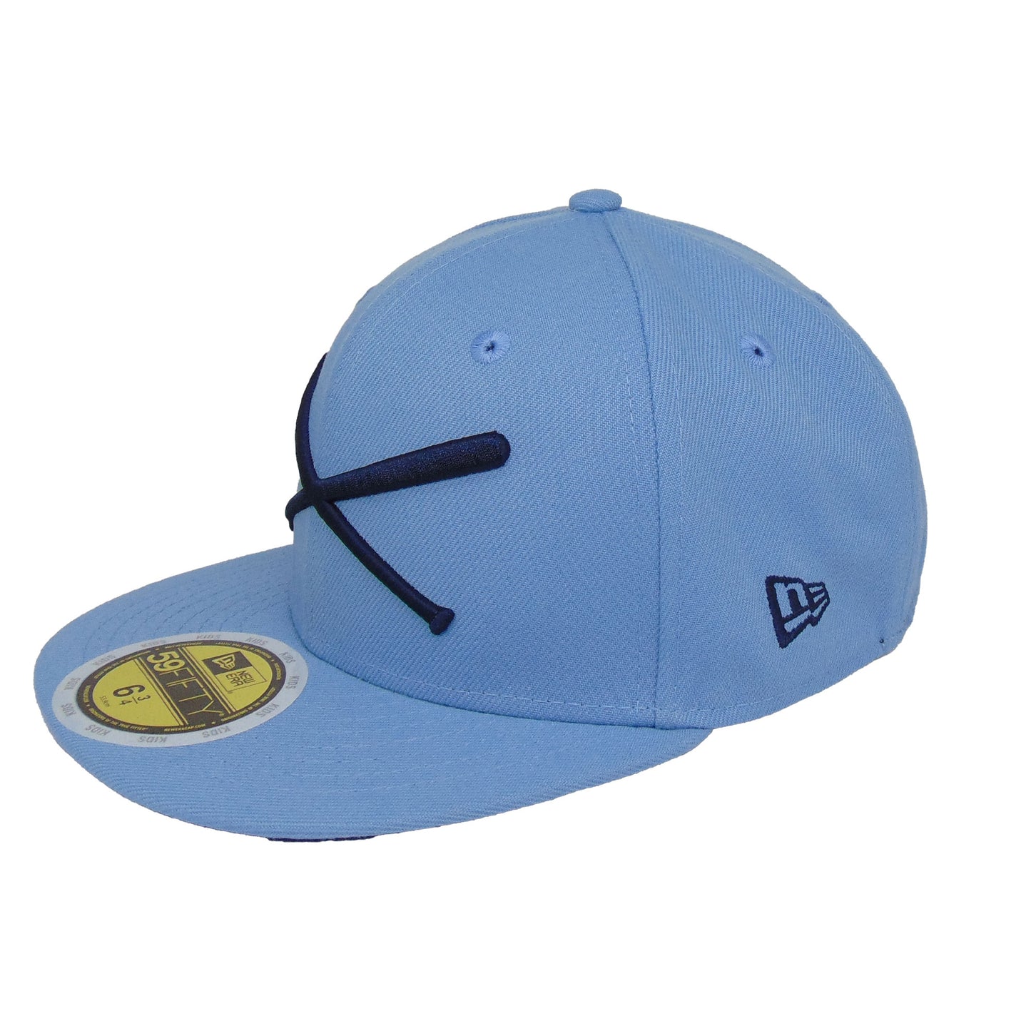 KIDS JustFitteds Crossed Bats Logo New Era 59FIFTY Cap Blue
