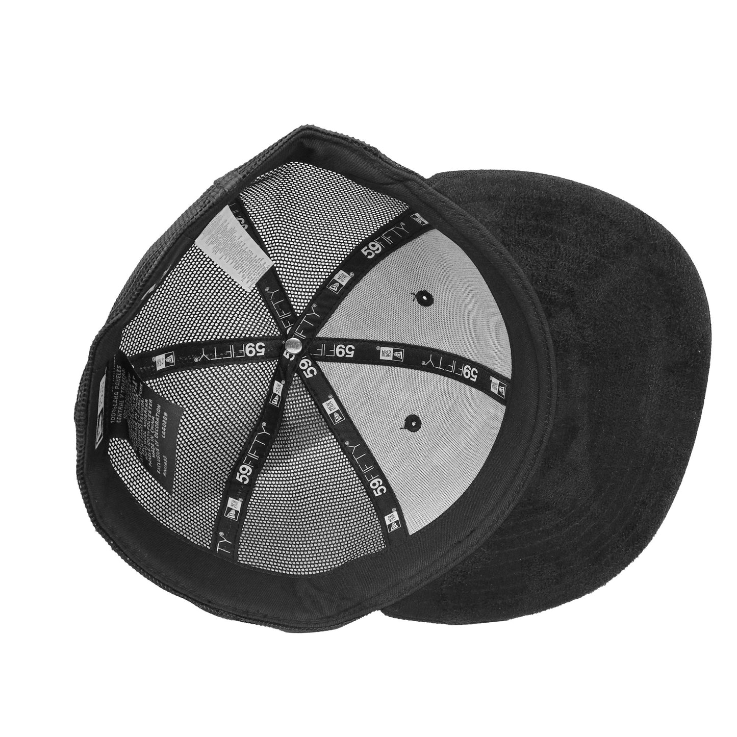 JustFitteds Crossed Bats Logo New Era 59FIFTY Trucker BLK