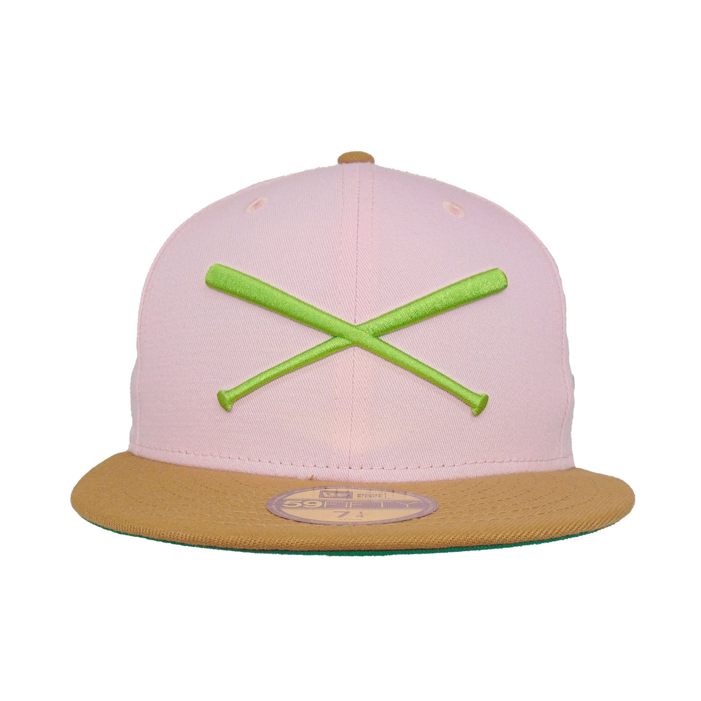 JustFitteds Crossed Bats 59FIFTY New Era Cap Pinky Bronze