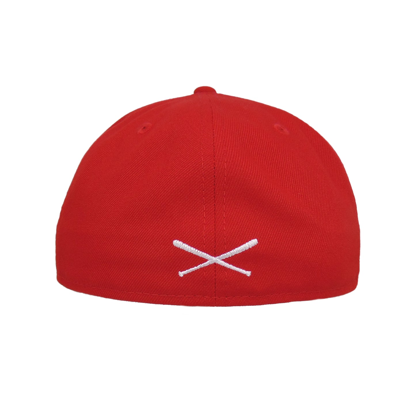 JustFitteds Crossed Bats Logo New Era 59FIFTY Nookie Red