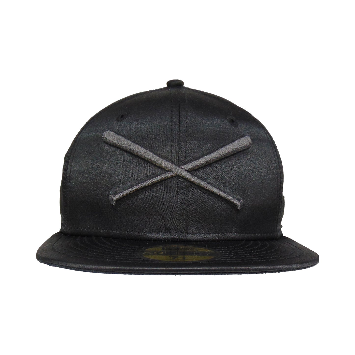 JustFitteds Crossed Bats 59FIFTY New Era Cap Black Satin