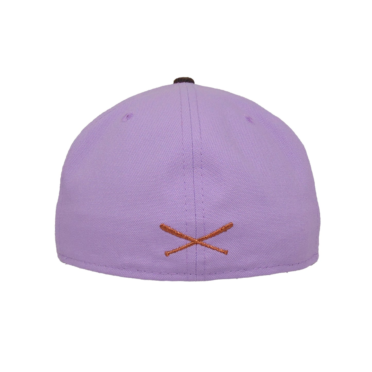 JustFitteds Crossed Bats Logo New Era 59FIFTY Lavender Canvas