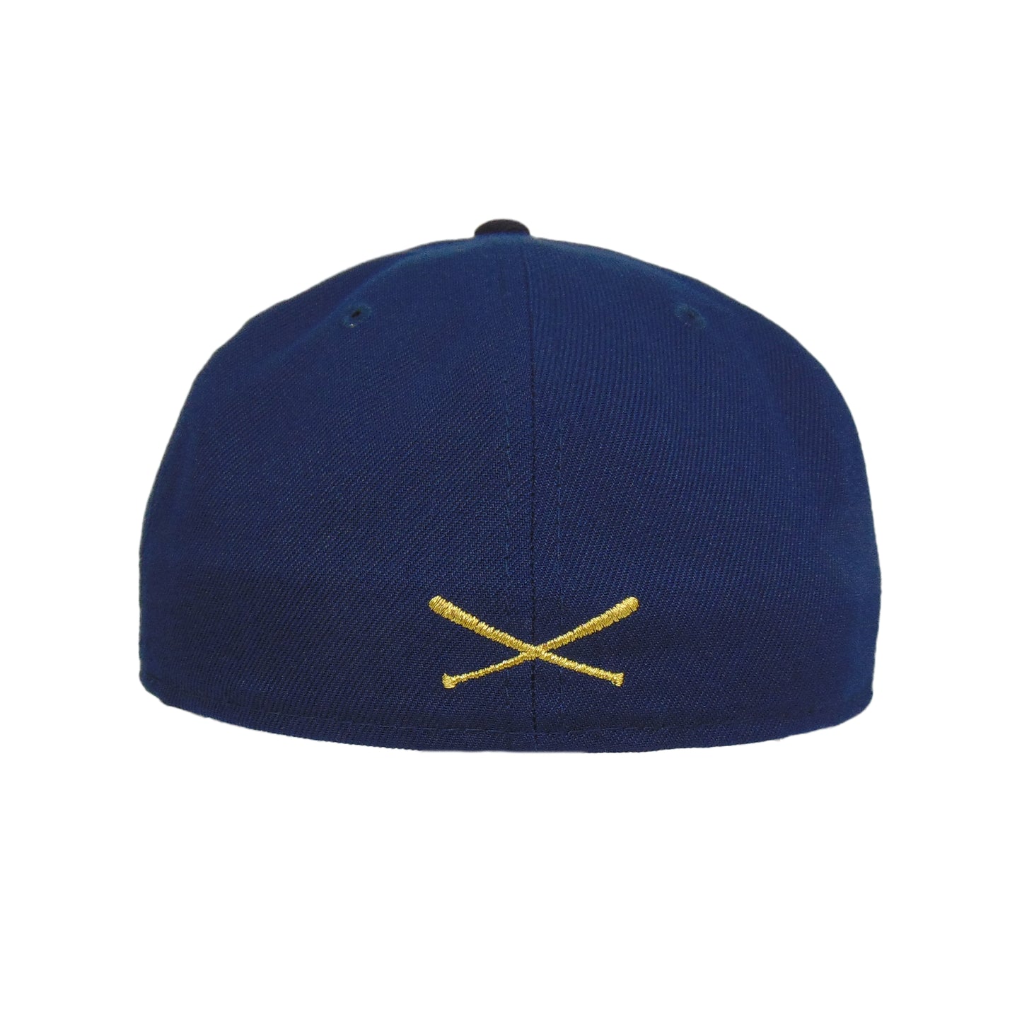 JustFitteds Crossed Bats Logo New Era 59FIFTY Oceanside Gold