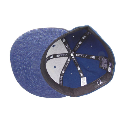 JustFitteds Crossed Bats Logo New Era 59FIFTY Oceanside Gold