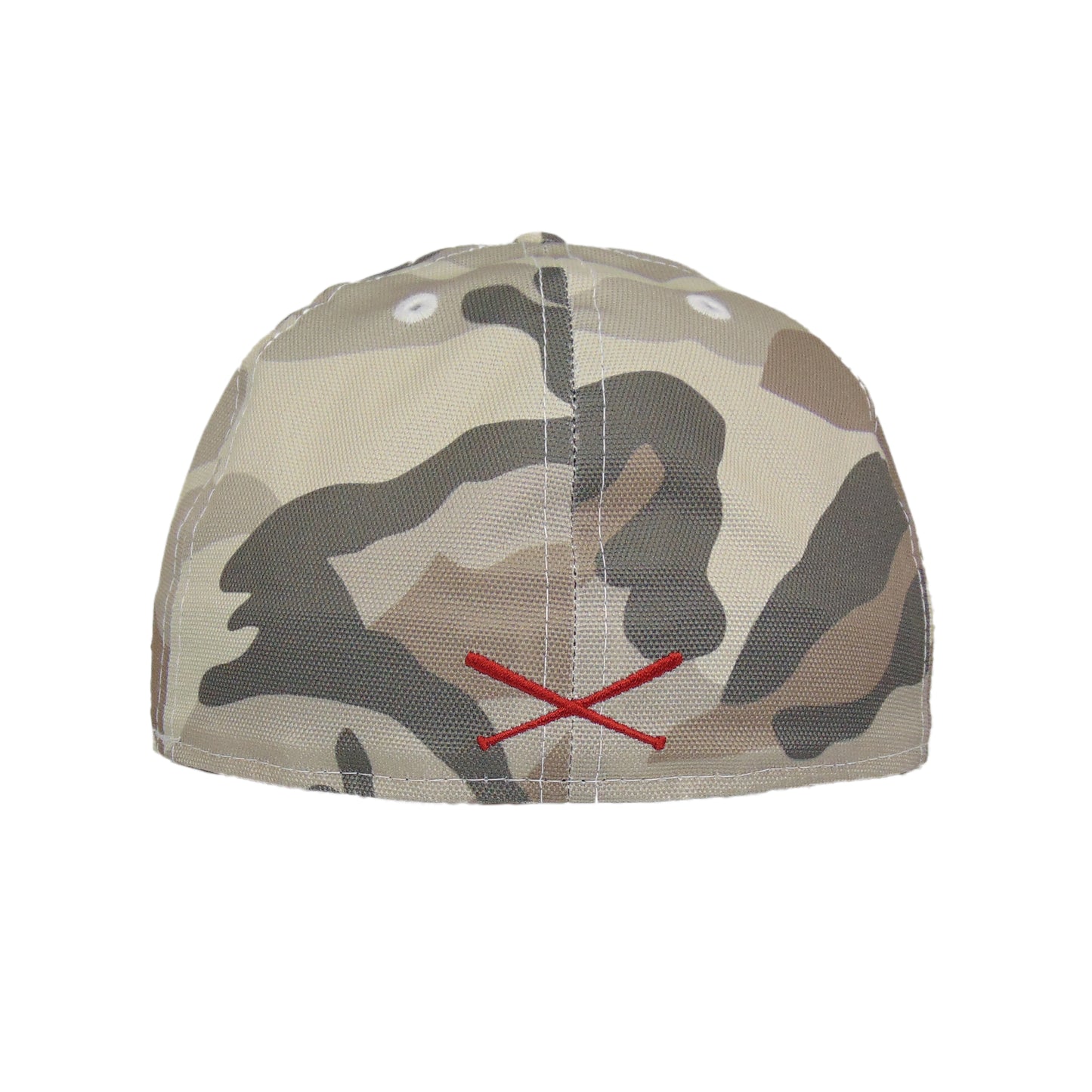 JustFitteds Crossed Bats 59FIFTY New Era Cap Chrome Camo