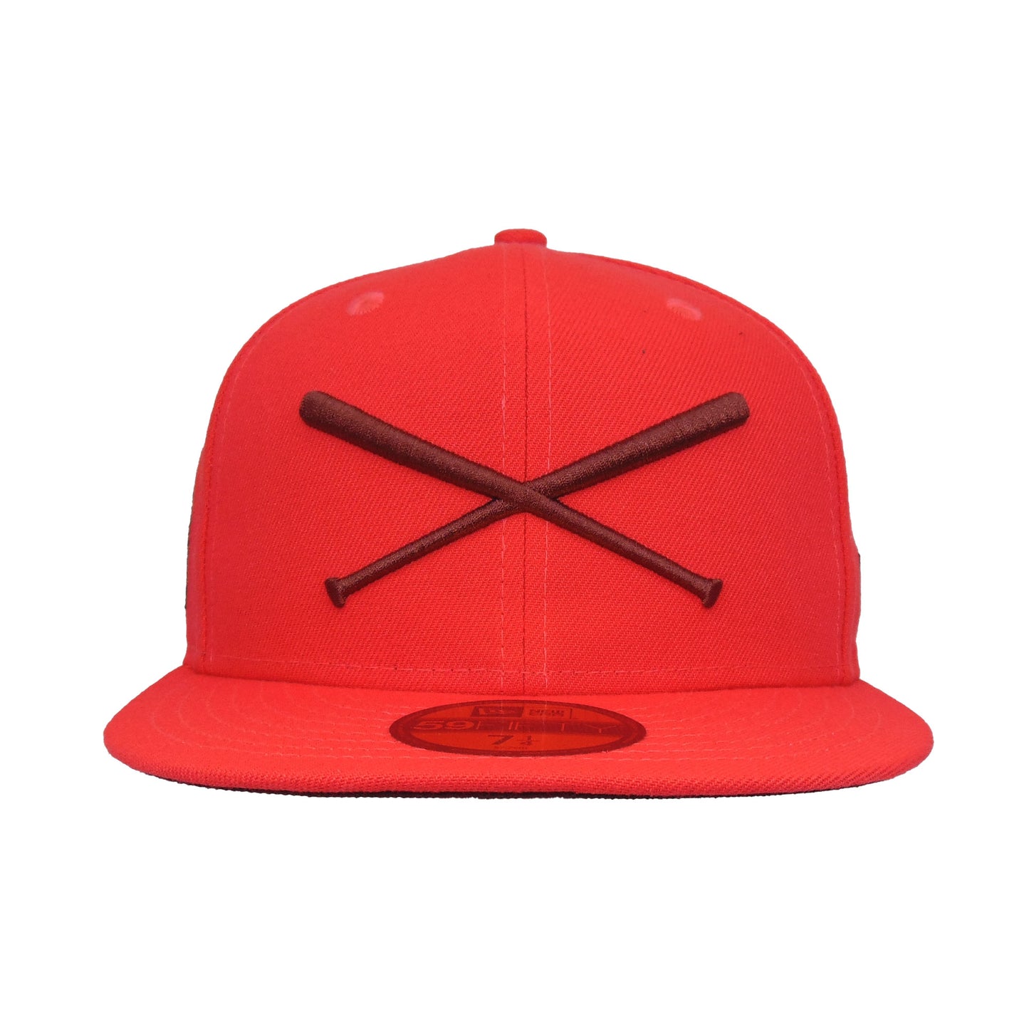 JustFitteds Crossed Bats 59FIFTY New Era Cap Lava Sheep