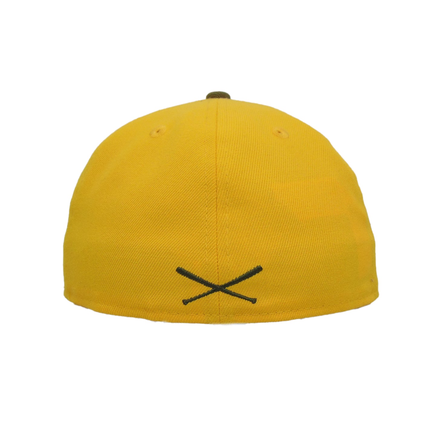 JustFitteds Crossed Bats New Era 59FIFTY Cap Gold Camo