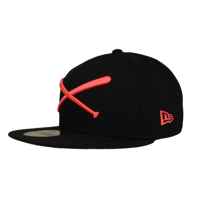 JustFitteds Crossed Bats 59FIFTY New Era Cap Black