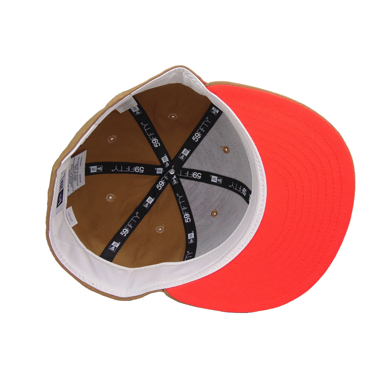 JustFitteds Crossed Bats Logo New Era 59FIFTY Cap Khaki Pink khaki
hotpink Undervisor View