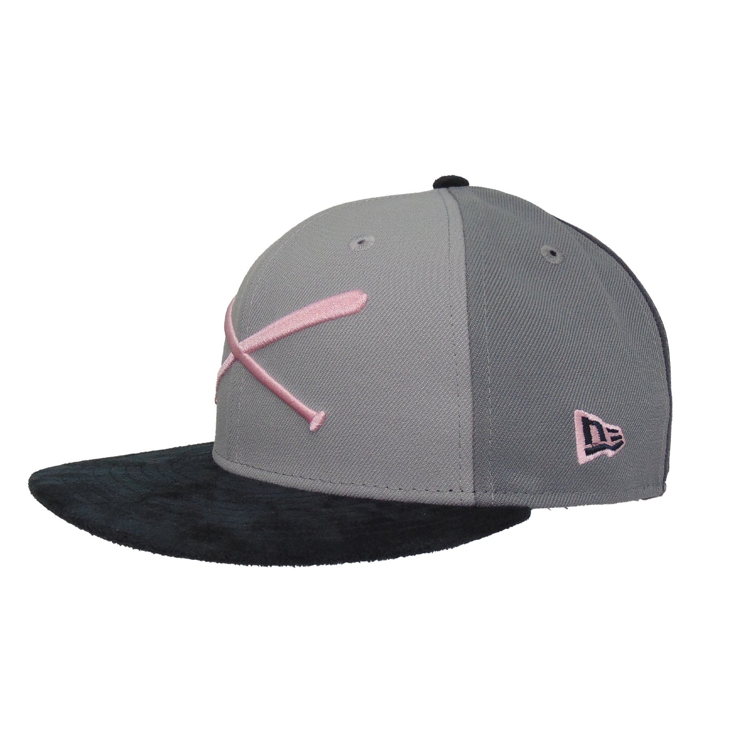 JustFitteds Crossed Bats Logo New Era 59FIFTY Cap AM95 Pink
