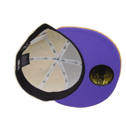 JustFitteds Crossed Bats Logo New Era 59FIFTY Cap Stone Wheat stone
wheat
purple Undervisor View