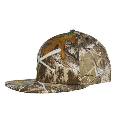 JustFitteds Crossed Bats Logo New Era 59FIFTY Cap Realtree Edge Realtree Edge Camo Side View