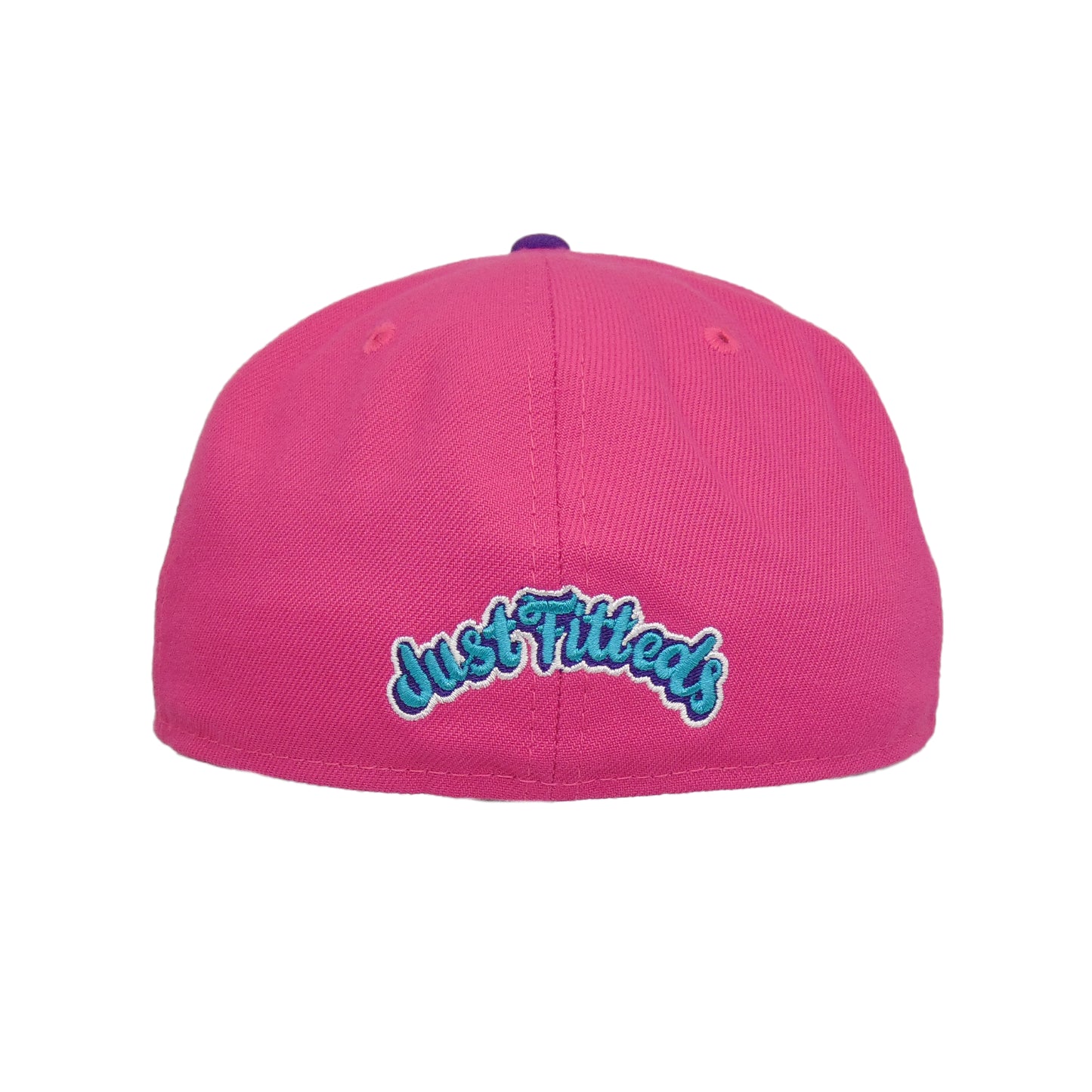 JustFitteds Crossed Bats Logo New Era 59FIFTY Cap Beetroot Purple